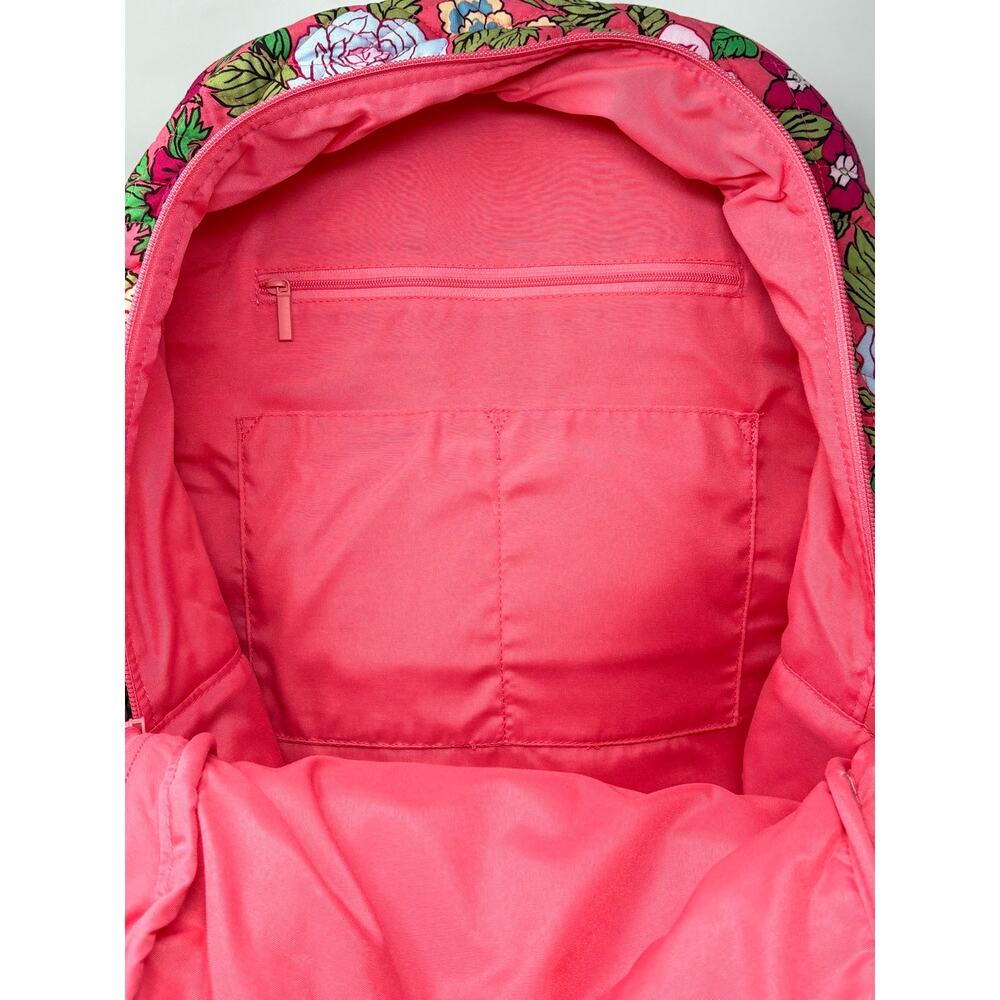 Vera Bradley Vibrant Gardenias Essential Large Backpack Floral Trolley Sleeve - Picture 6 of 12
